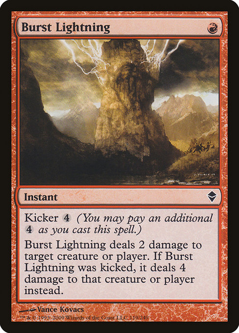 Burst Lightning from Zendikar