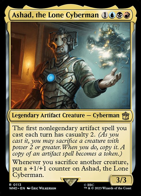 Ashad, the Lone Cyberman highlighted card art