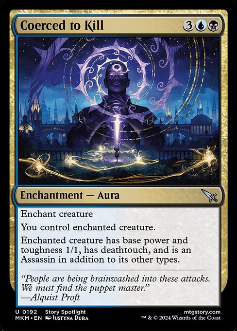 Coerced to Kill highlighted card art