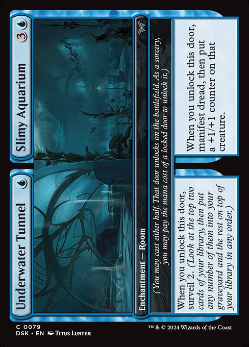 Underwater Tunnel // Slimy Aquarium highlighted card art