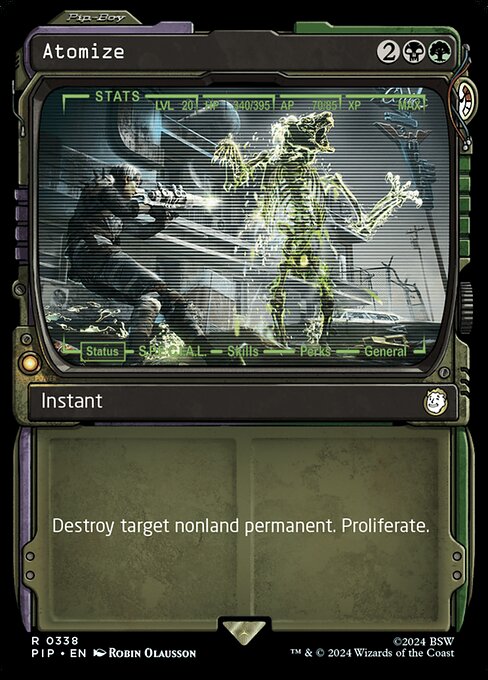 Atomize highlighted card art