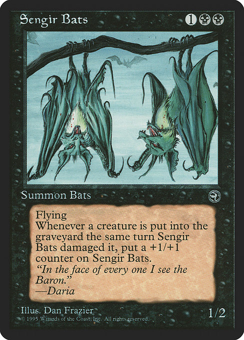 Sengir Bats highlighted card art