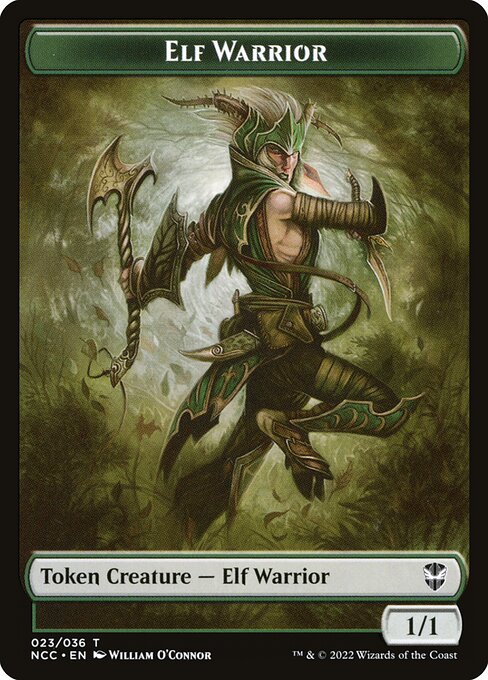 Elf Warrior from New Capenna Commander Tokens