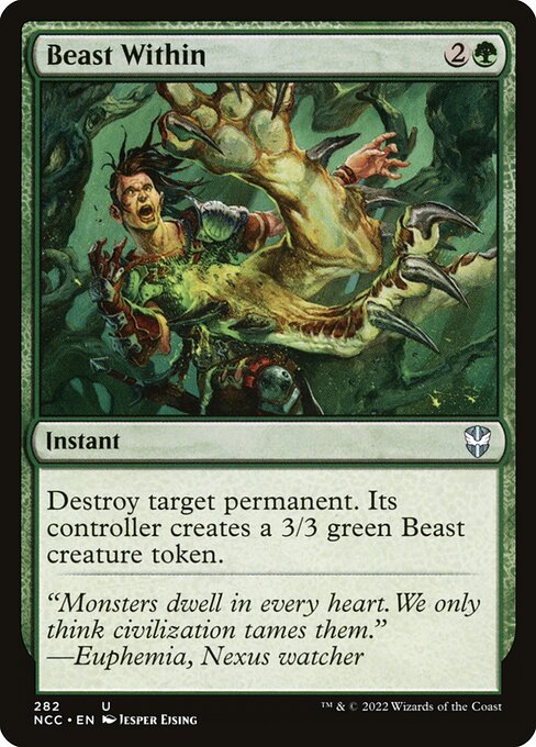 Beast Within from New Capenna Commander