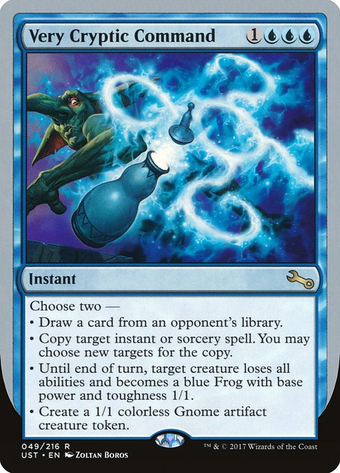 Very Cryptic Command highlighted card art