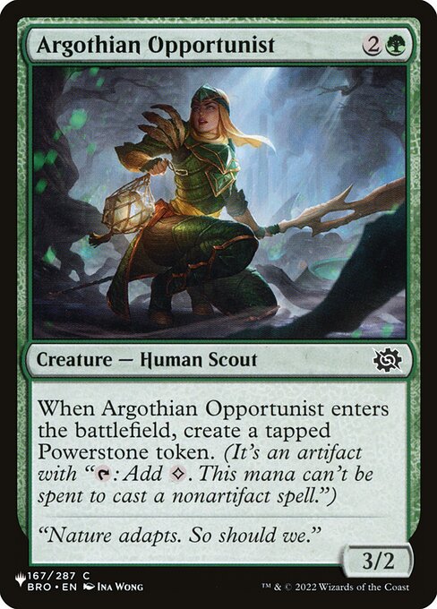 Argothian Opportunist highlighted card art