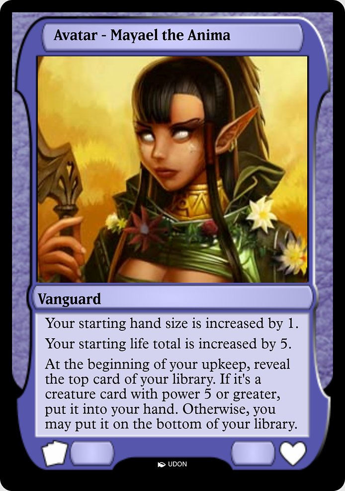 Mayael the Anima Avatar highlighted card art