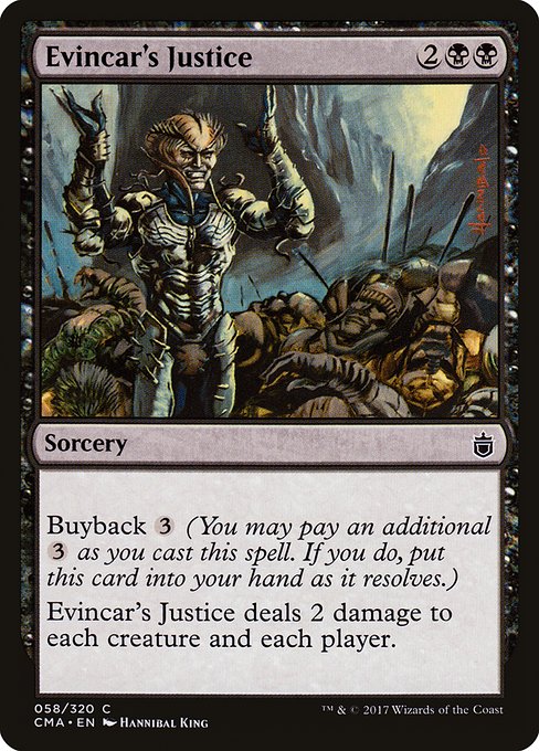 Evincar's Justice from Commander Anthology
