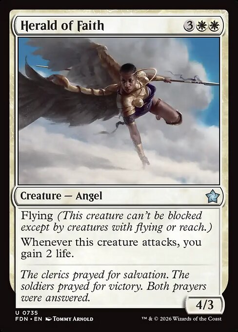 Herald of Faith highlighted card art