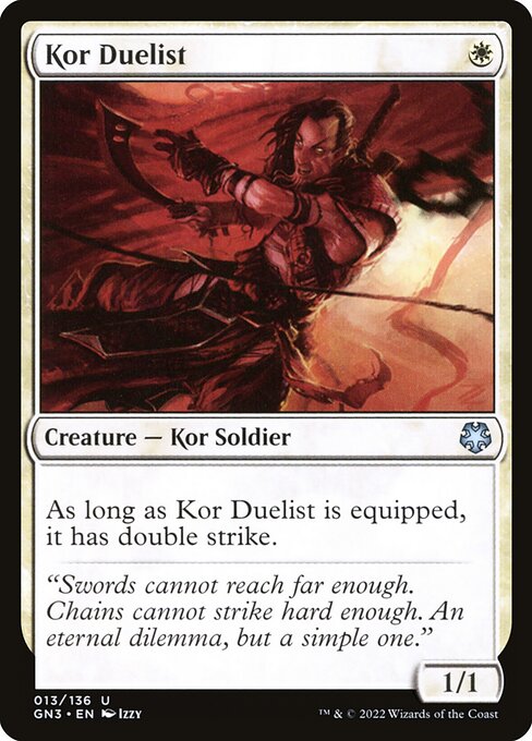 Kor Duelist highlighted card art