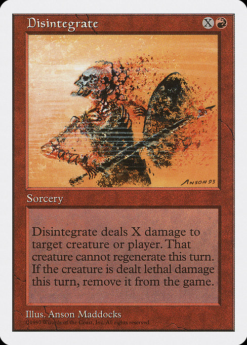 Disintegrate from Fifth Edition