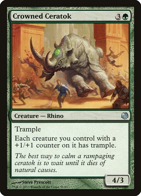 Crowned Ceratok from Duel Decks: Heroes vs. Monsters
