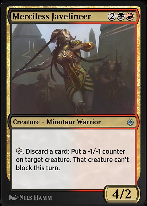 Merciless Javelineer highlighted card art
