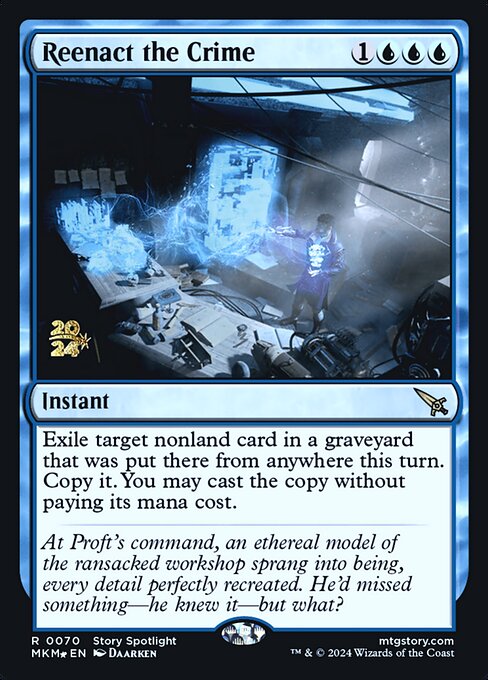 Reenact the Crime highlighted card art