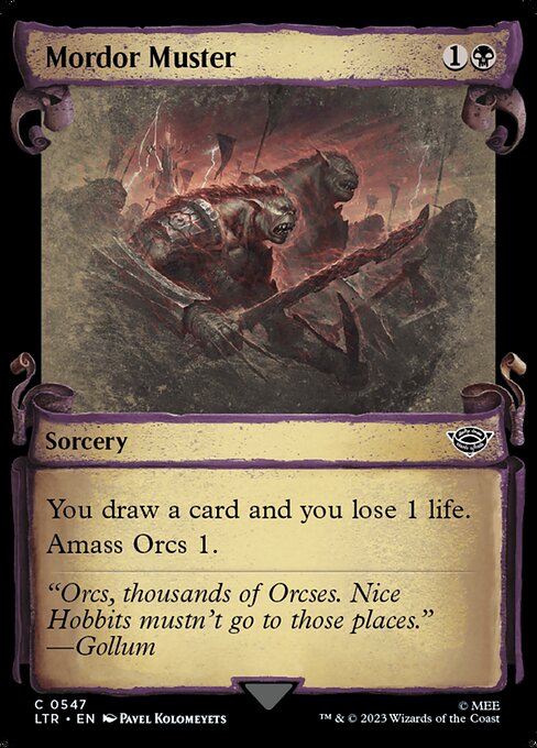 Mordor Muster highlighted card art