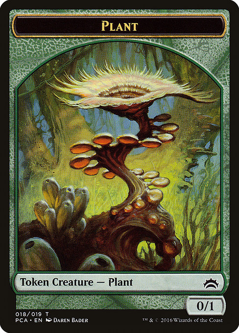 Plant from Planechase Anthology Tokens