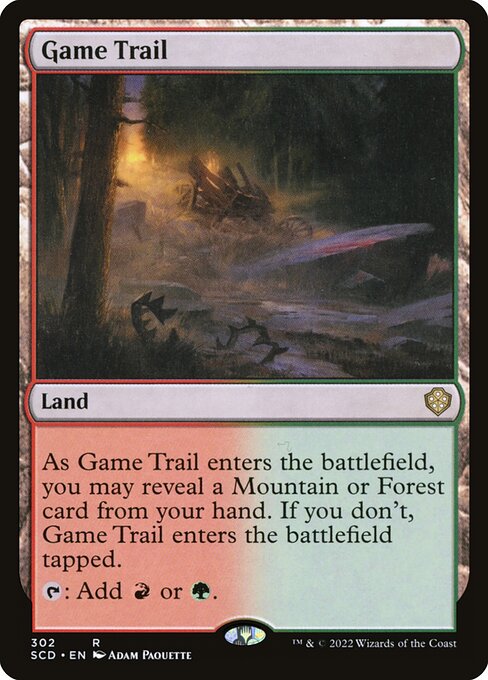 Game Trail from Starter Commander Decks
