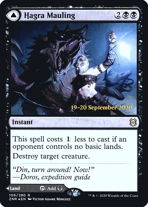 Hagra Mauling // Hagra Broodpit from Zendikar Rising Promos