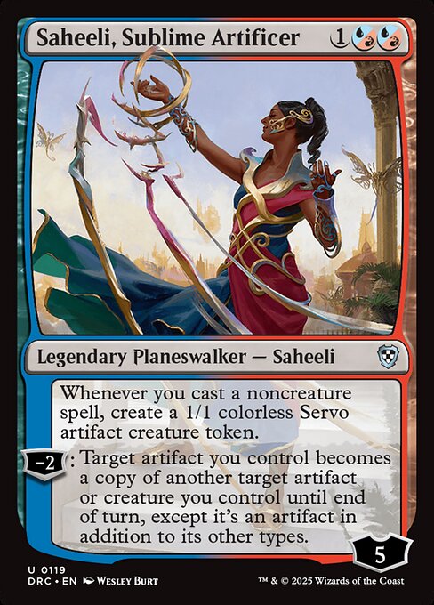 Saheeli, Sublime Artificer highlighted card art