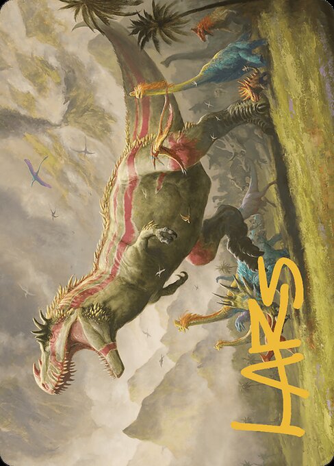 Ghalta, Stampede Tyrant // Ghalta, Stampede Tyrant from The Lost Caverns of Ixalan Art Series