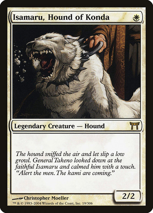 Isamaru, Hound of Konda from Champions of Kamigawa