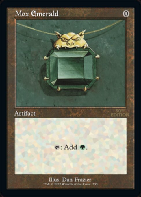 Mox Emerald highlighted card art