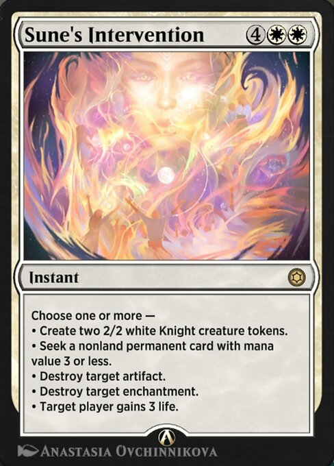 Sune's Intervention highlighted card art