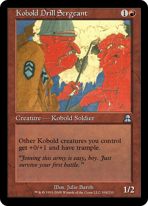 Kobold Drill Sergeant highlighted card art