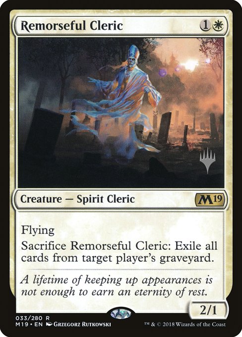 Remorseful Cleric from Core Set 2019 Promos