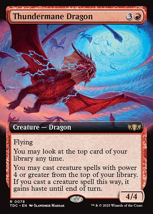 Thundermane Dragon highlighted card art