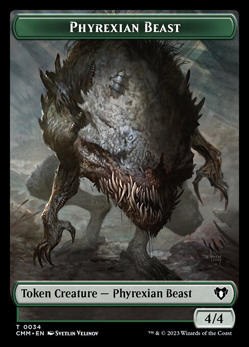 Phyrexian Beast from Commander Masters Tokens