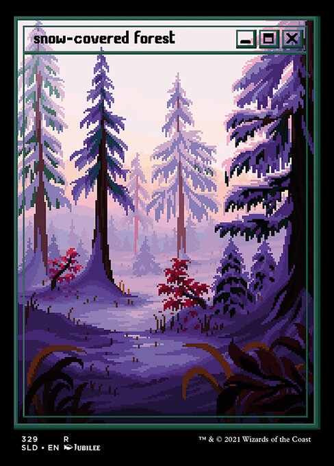 Snow-Covered Forest from Secret Lair Drop