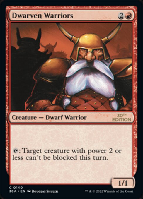 Dwarven Warriors highlighted card art