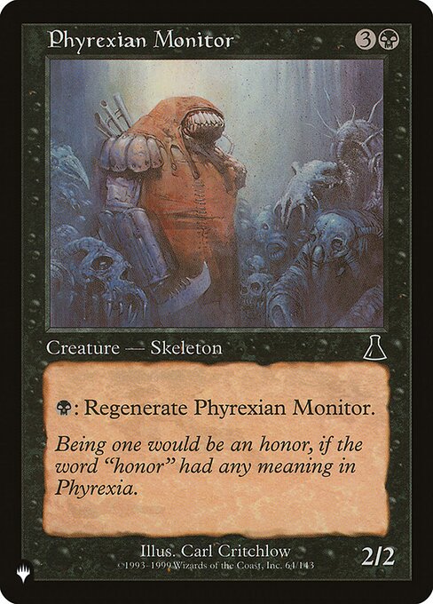 Phyrexian Monitor highlighted card art