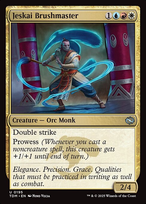 Jeskai Brushmaster highlighted card art
