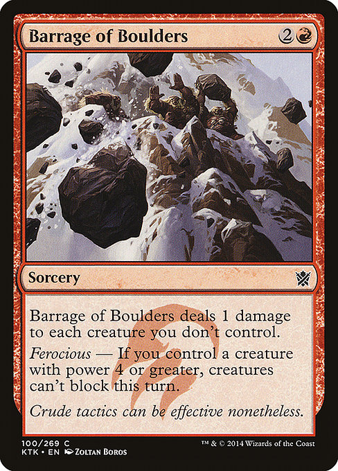 Barrage of Boulders from Khans of Tarkir