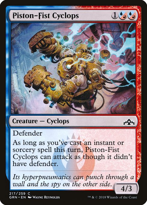 Piston-Fist Cyclops highlighted card art