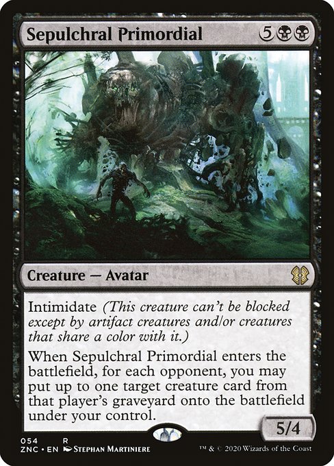 Sepulchral Primordial from Zendikar Rising Commander