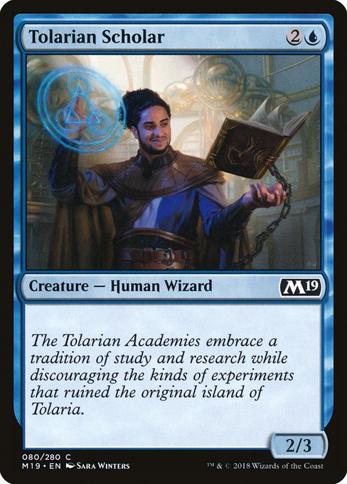 Tolarian Scholar highlighted card art