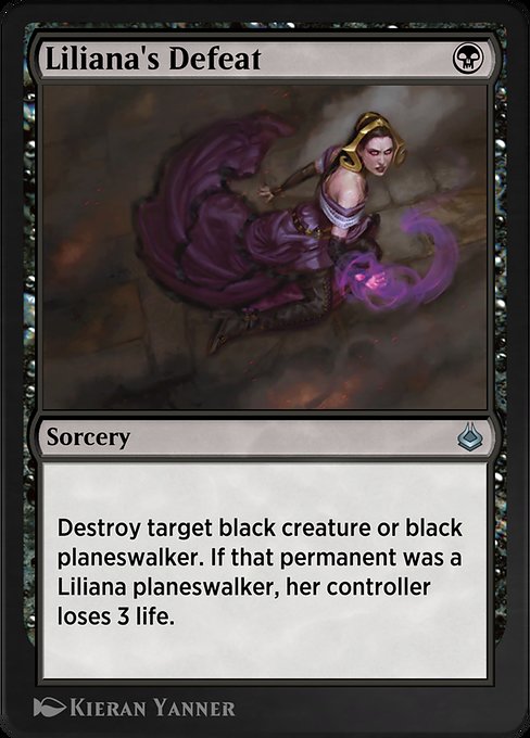 Liliana's Defeat highlighted card art