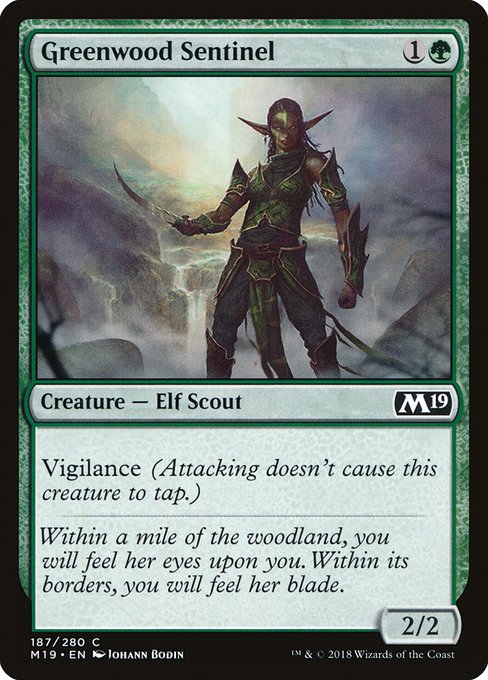 Greenwood Sentinel from Core Set 2019