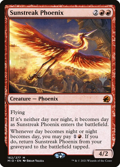 Sunstreak Phoenix from Innistrad: Midnight Hunt Promos