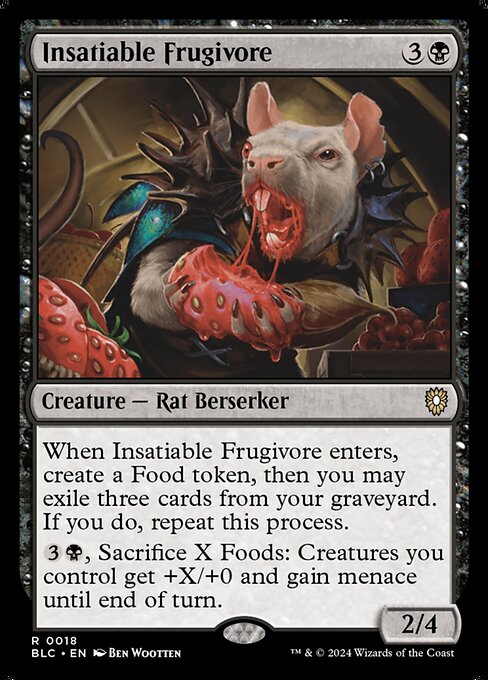 Insatiable Frugivore highlighted card art