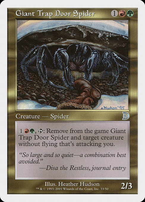 Giant Trap Door Spider from Deckmasters