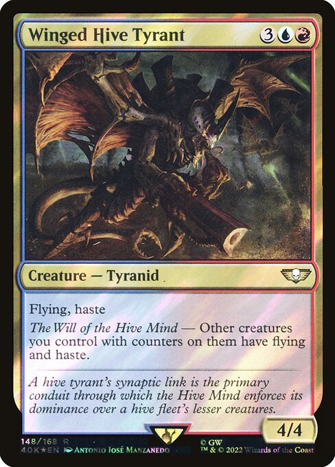 Winged Hive Tyrant highlighted card art