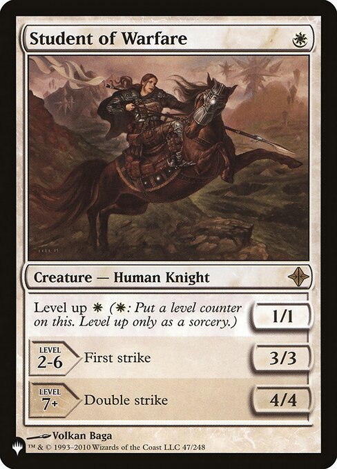 Student of Warfare highlighted card art