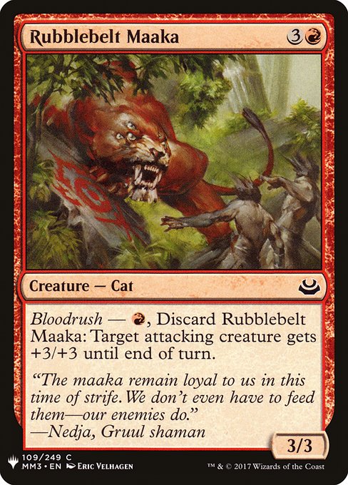 Rubblebelt Maaka from The List
