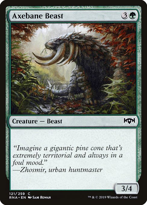Axebane Beast highlighted card art