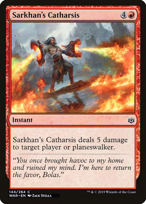 Sarkhan's Catharsis highlighted card art