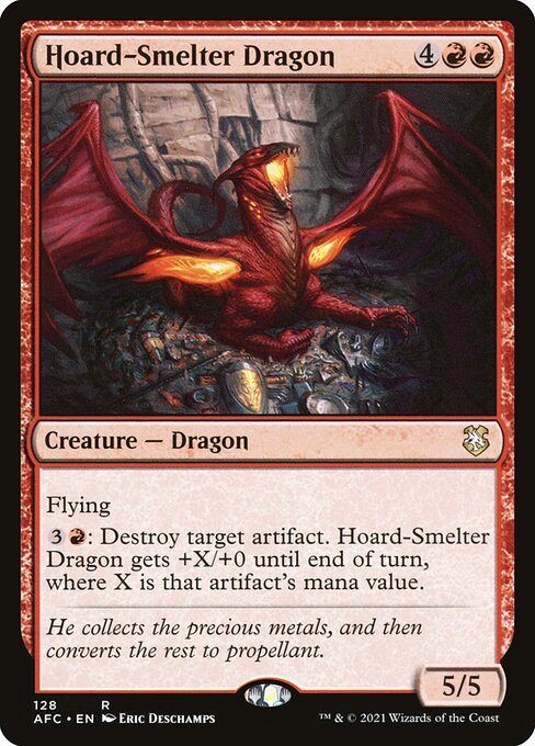 Hoard-Smelter Dragon from Forgotten Realms Commander